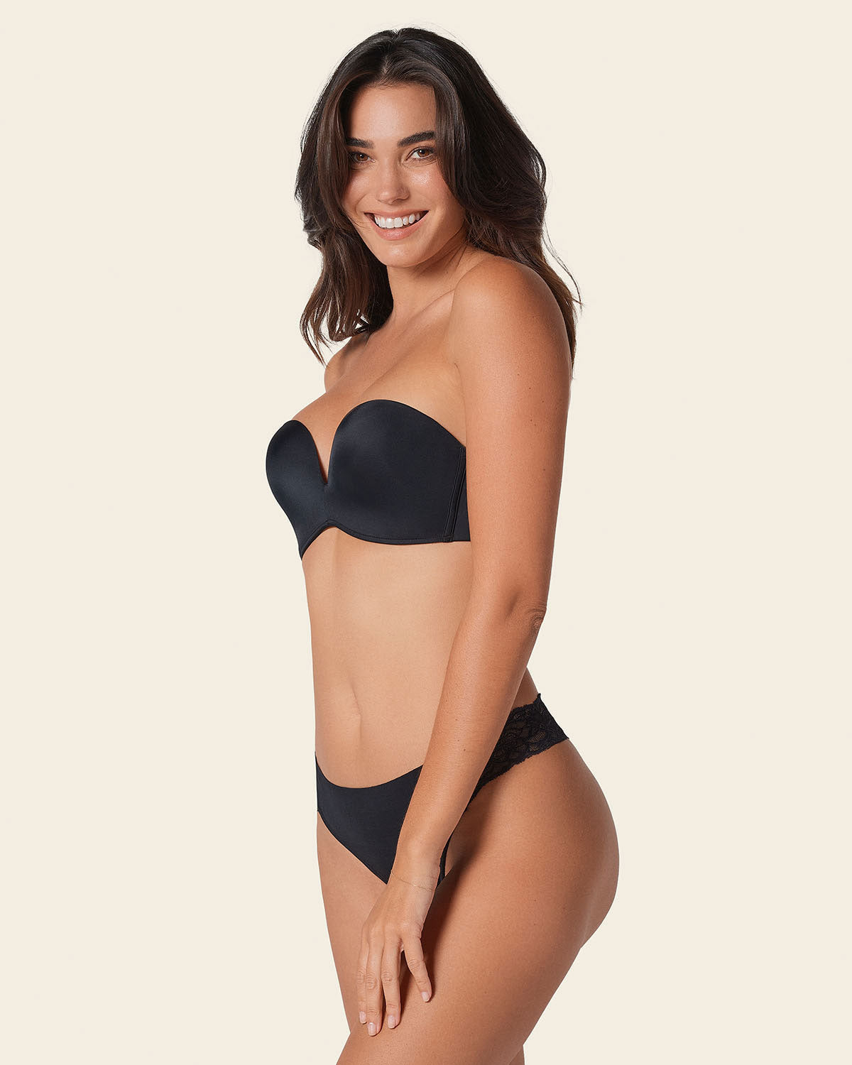 Sujetador sin tirantes Antigravedad de push up alto sin aro