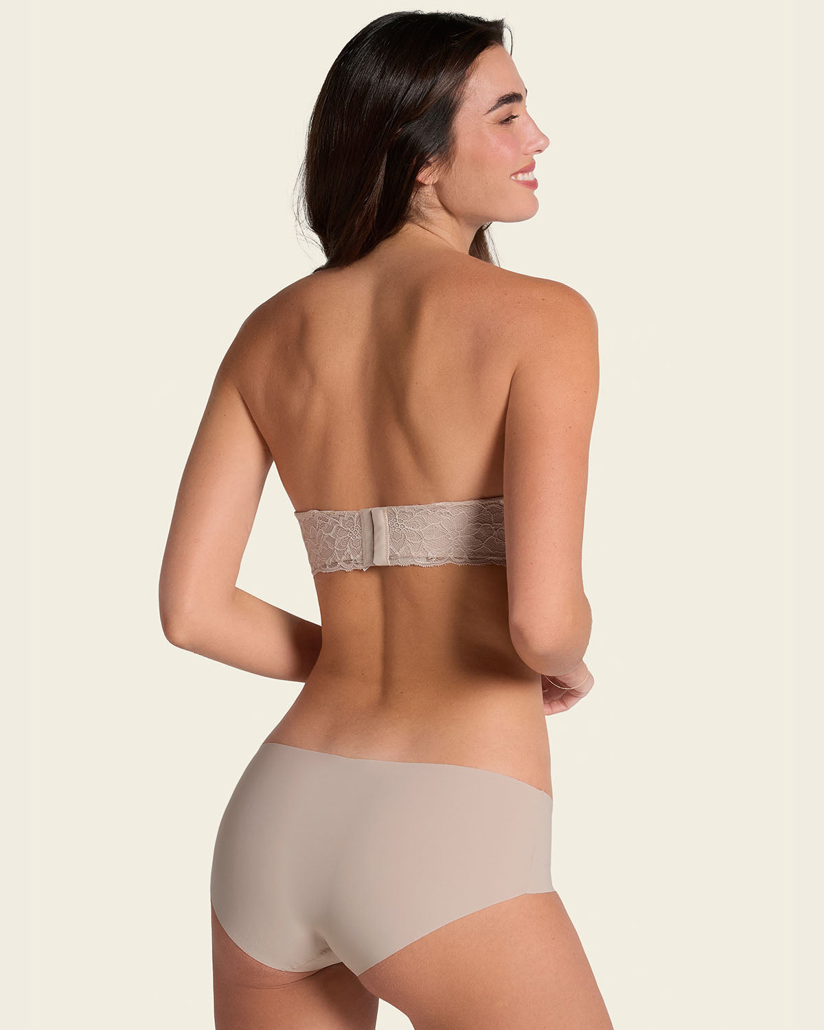 Braga invisible ultraplana sin elásticos y de pocas costuras