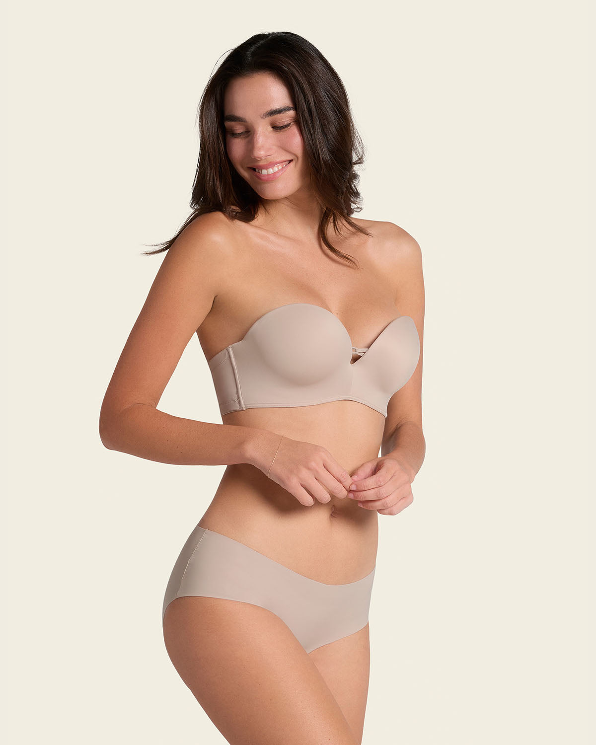 Braga invisible ultraplana sin elásticos y de pocas costuras