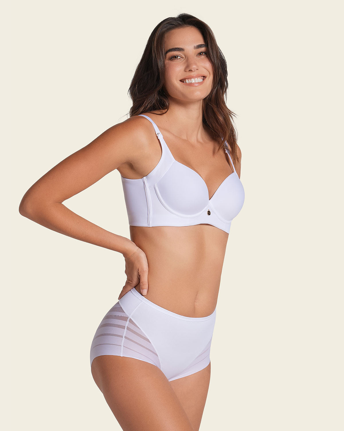 Braga faja clásica moldeadora de abdomen y bandas en tul
