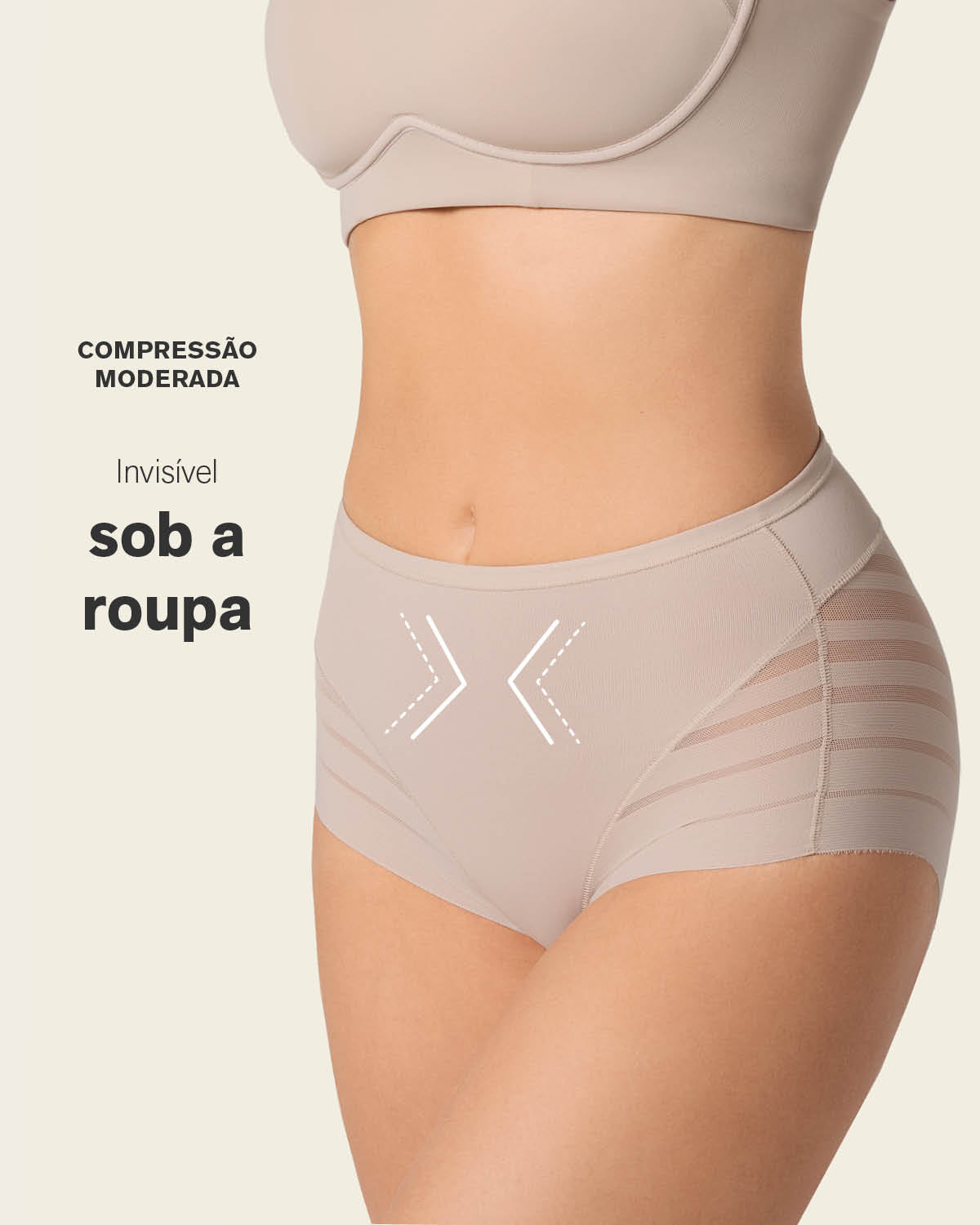 Braga faja clásica moldeadora de abdomen y bandas en tul