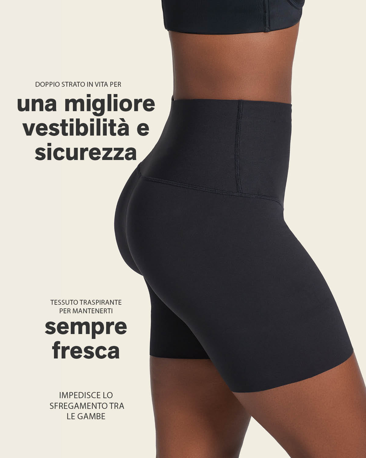 Short moldeador de abdomen y cintura que disimula la celulitis