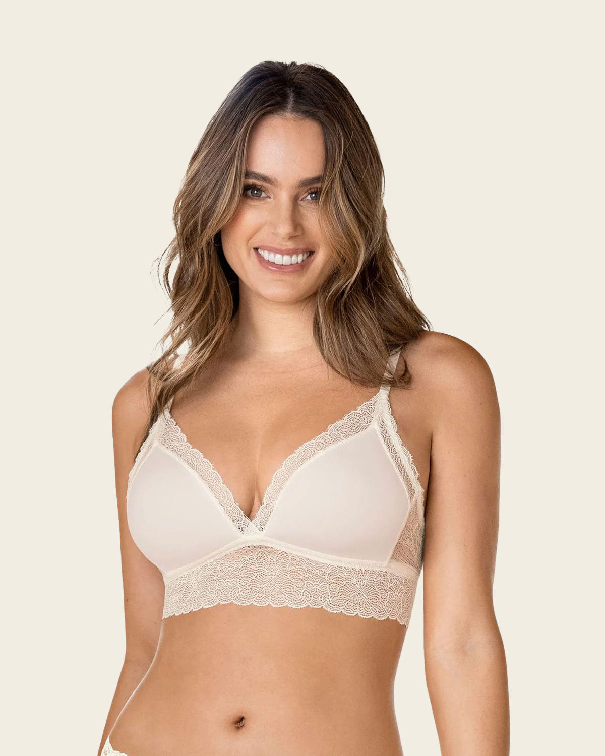 Bralette en encaje sexy y natural