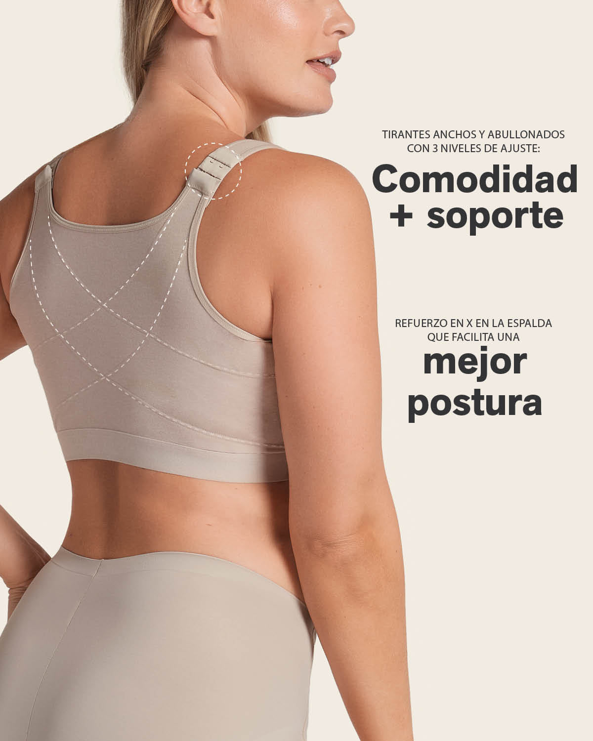 Sujetador en algodón facilitador de postura, All in One Bra