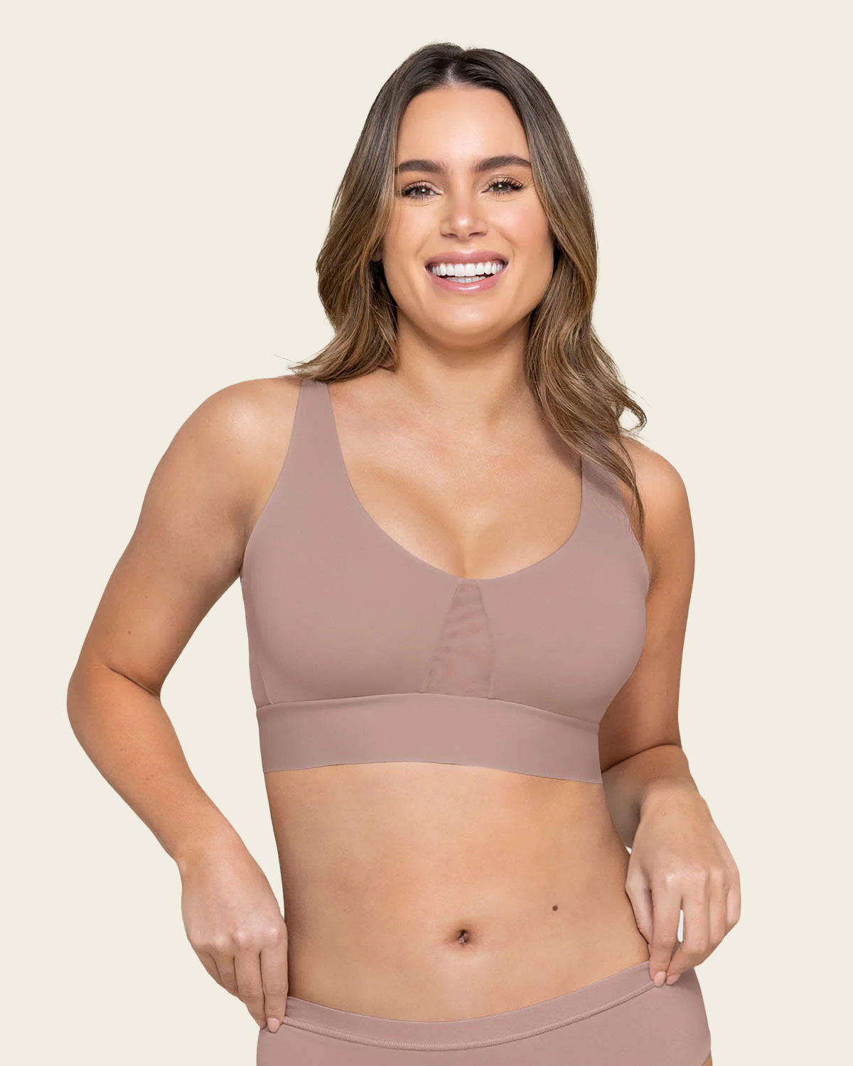 Sujetador tipo top de copas extraíbles totalmente cómodo y liviano Flexi Brastop