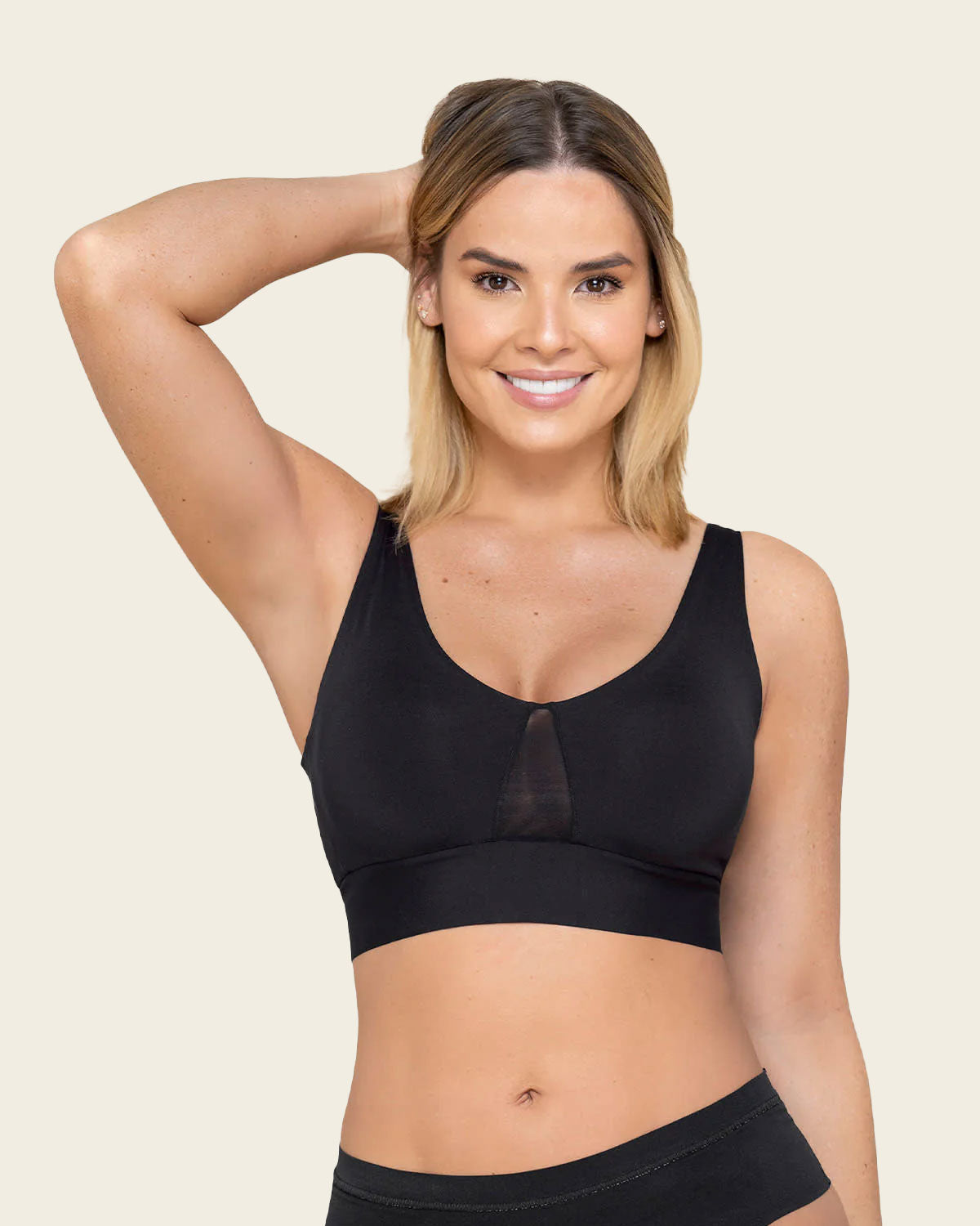 Sujetador tipo top de copas extraíbles totalmente cómodo y liviano Flexi Brastop
