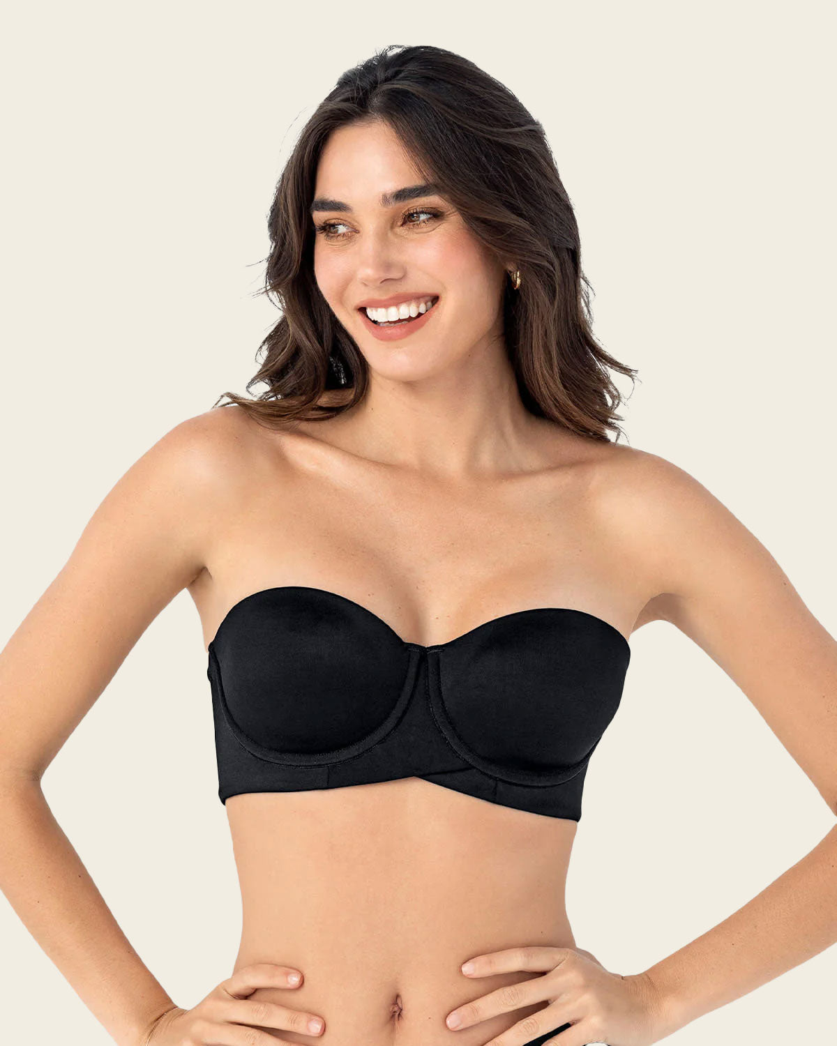 Sujetador sin tirantes ideal para pecho mediano y grande
