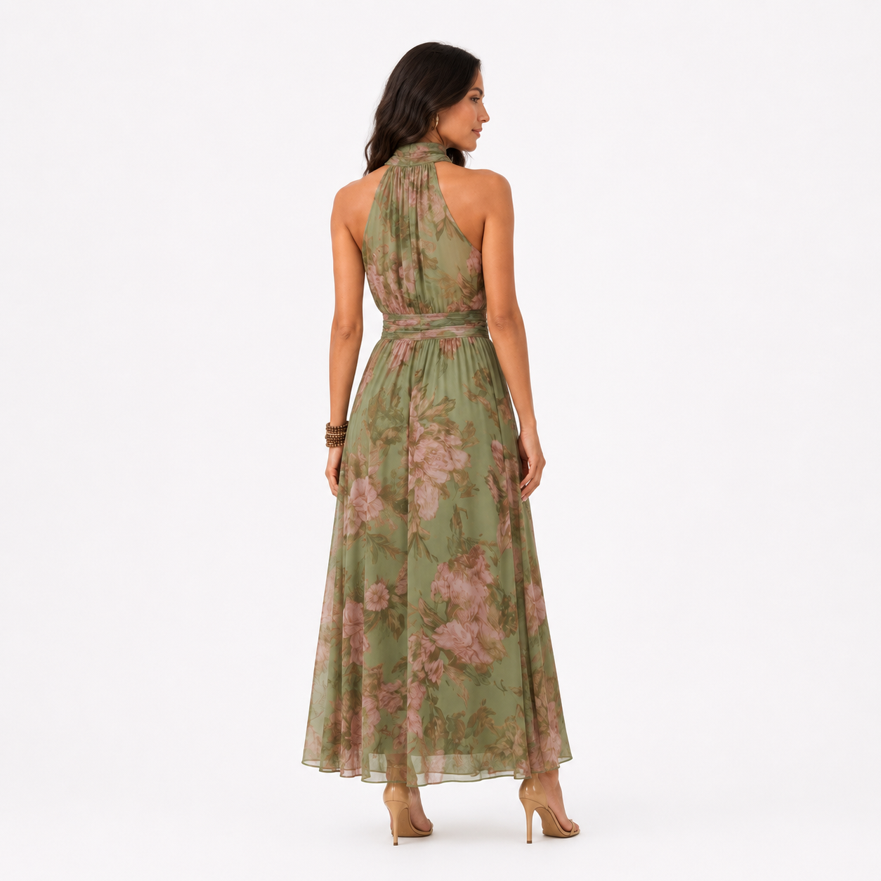 Vestido largo floral