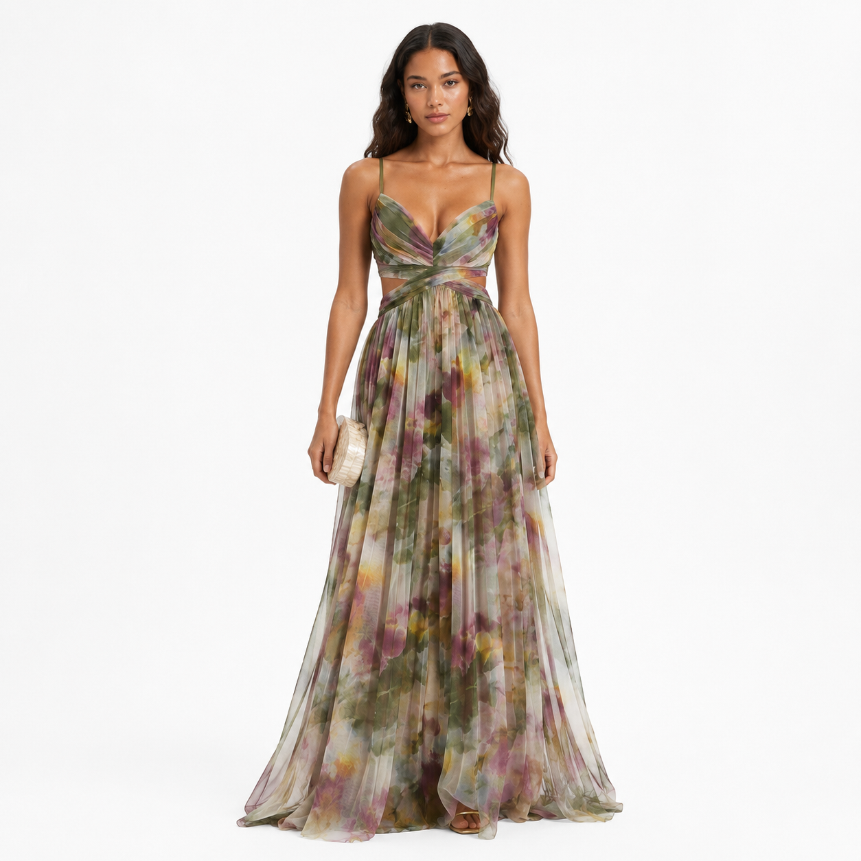 Vestido largo floral