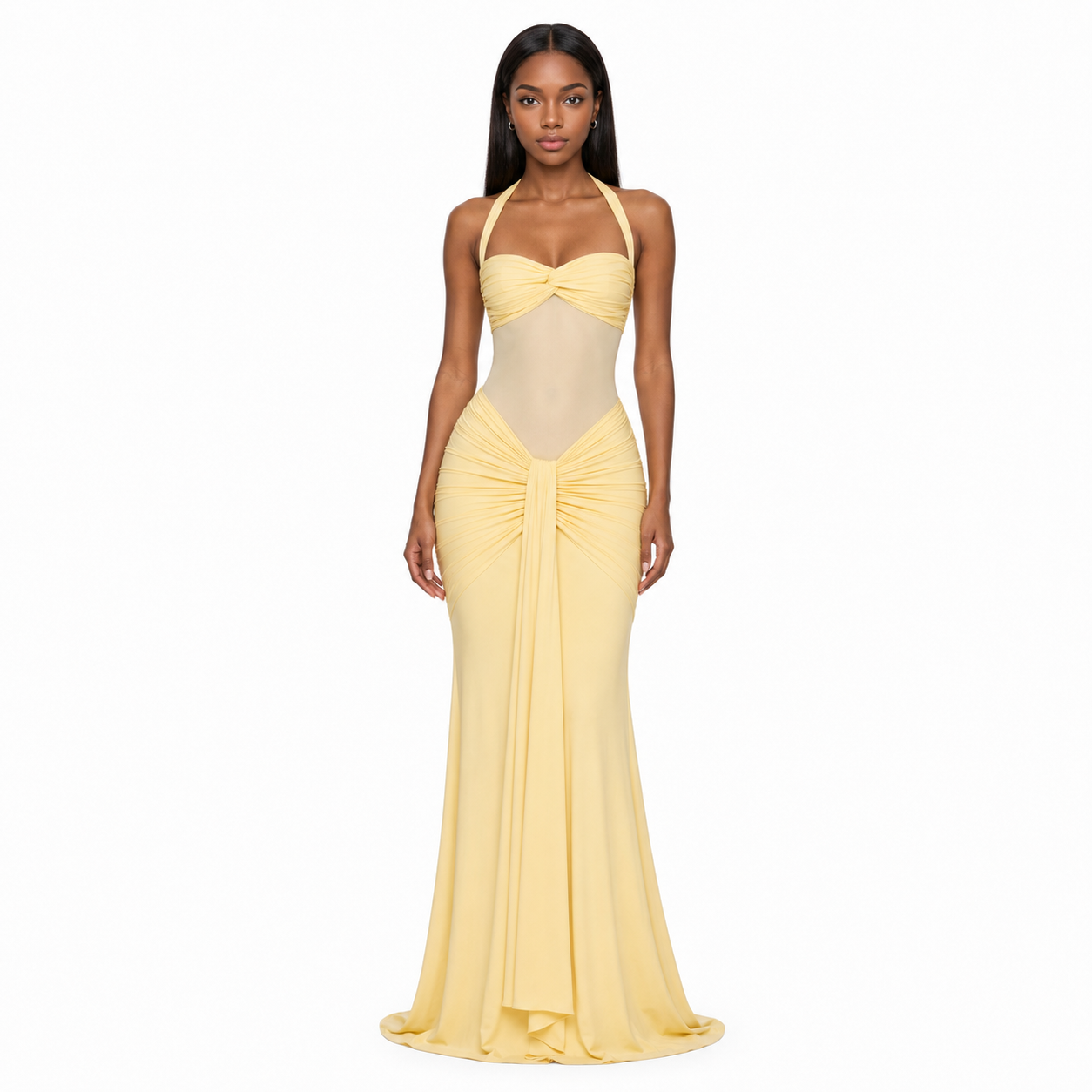Vixen Maxi Dress - Lemon