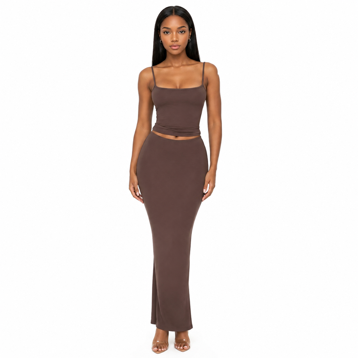 Yasmin Maxi Skirt - Chocolate