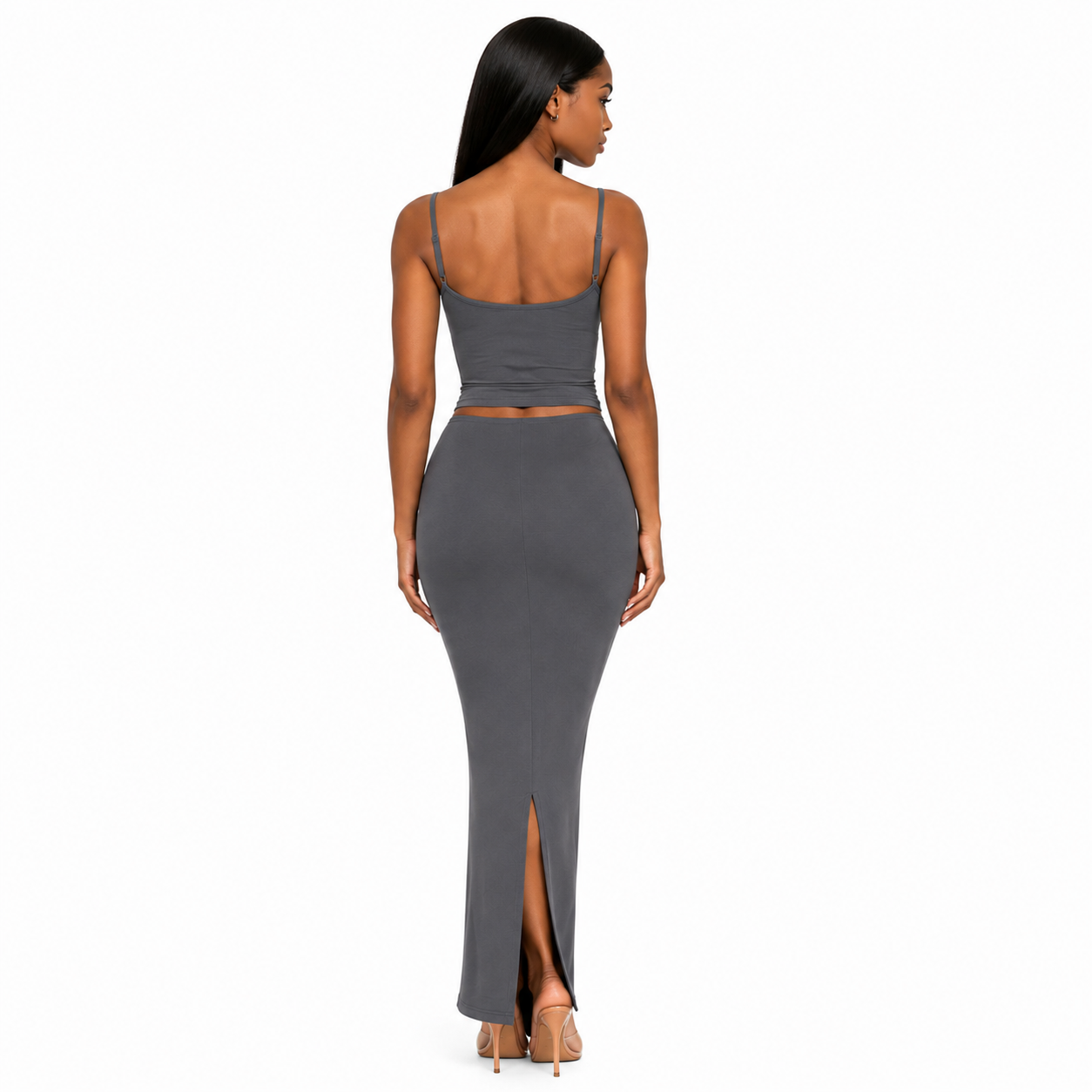 Yasmin Maxi Skirt - Charcoal