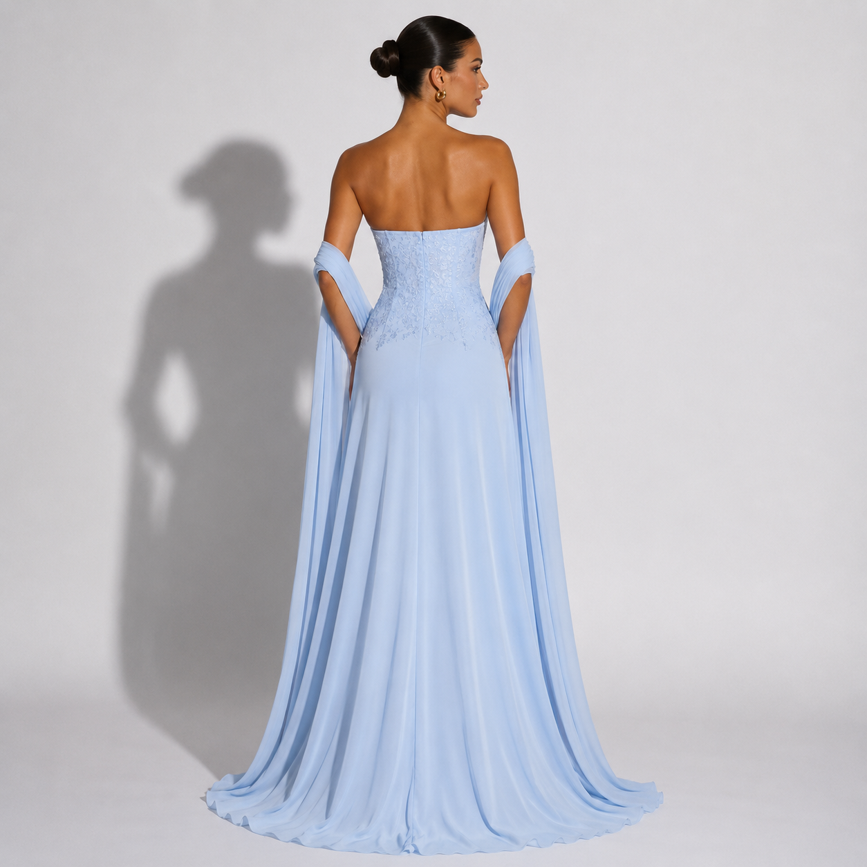 Santa Maxi Dress - Glacier Blue