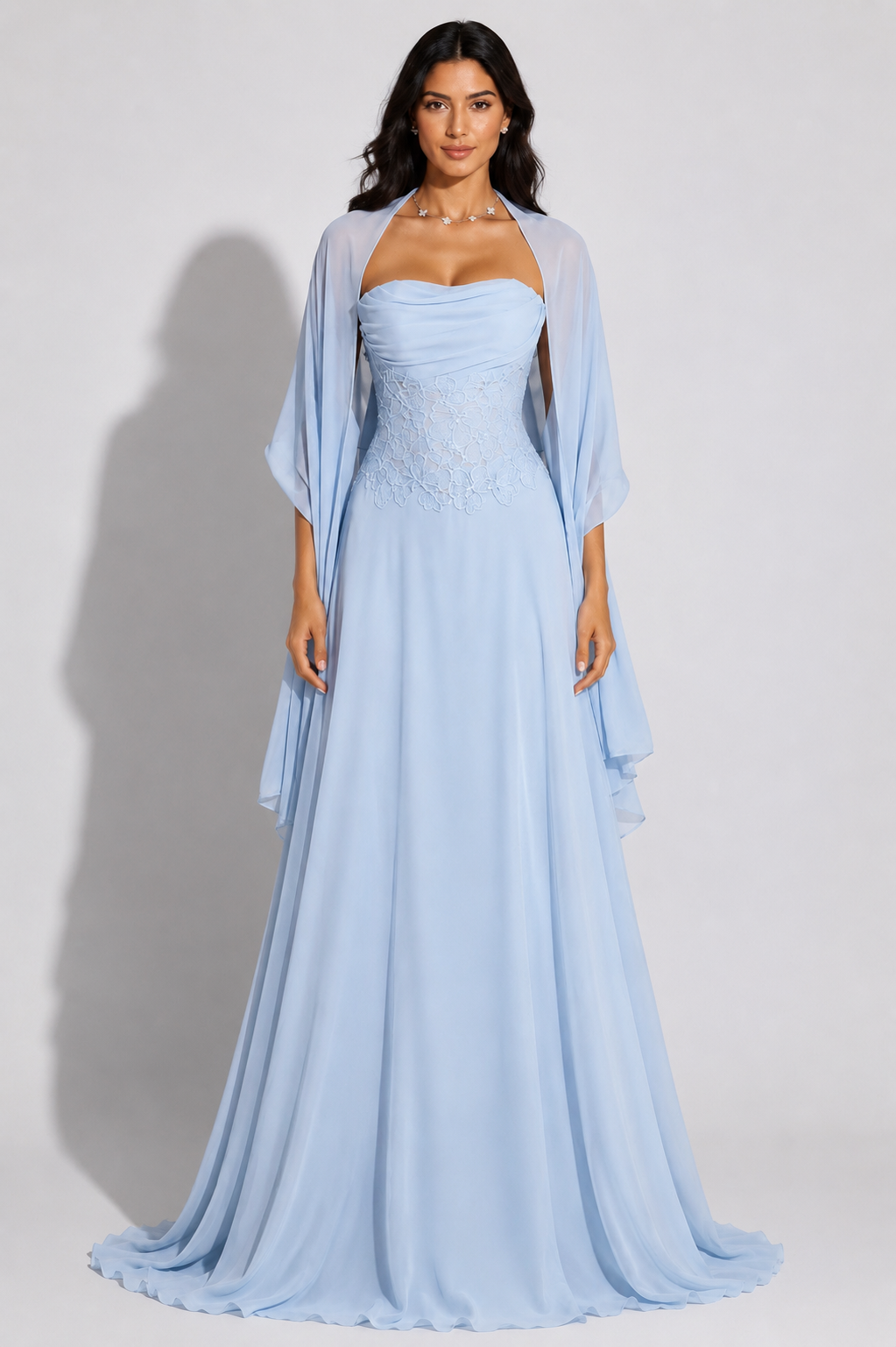 Celestia Gown | Glacier Blue