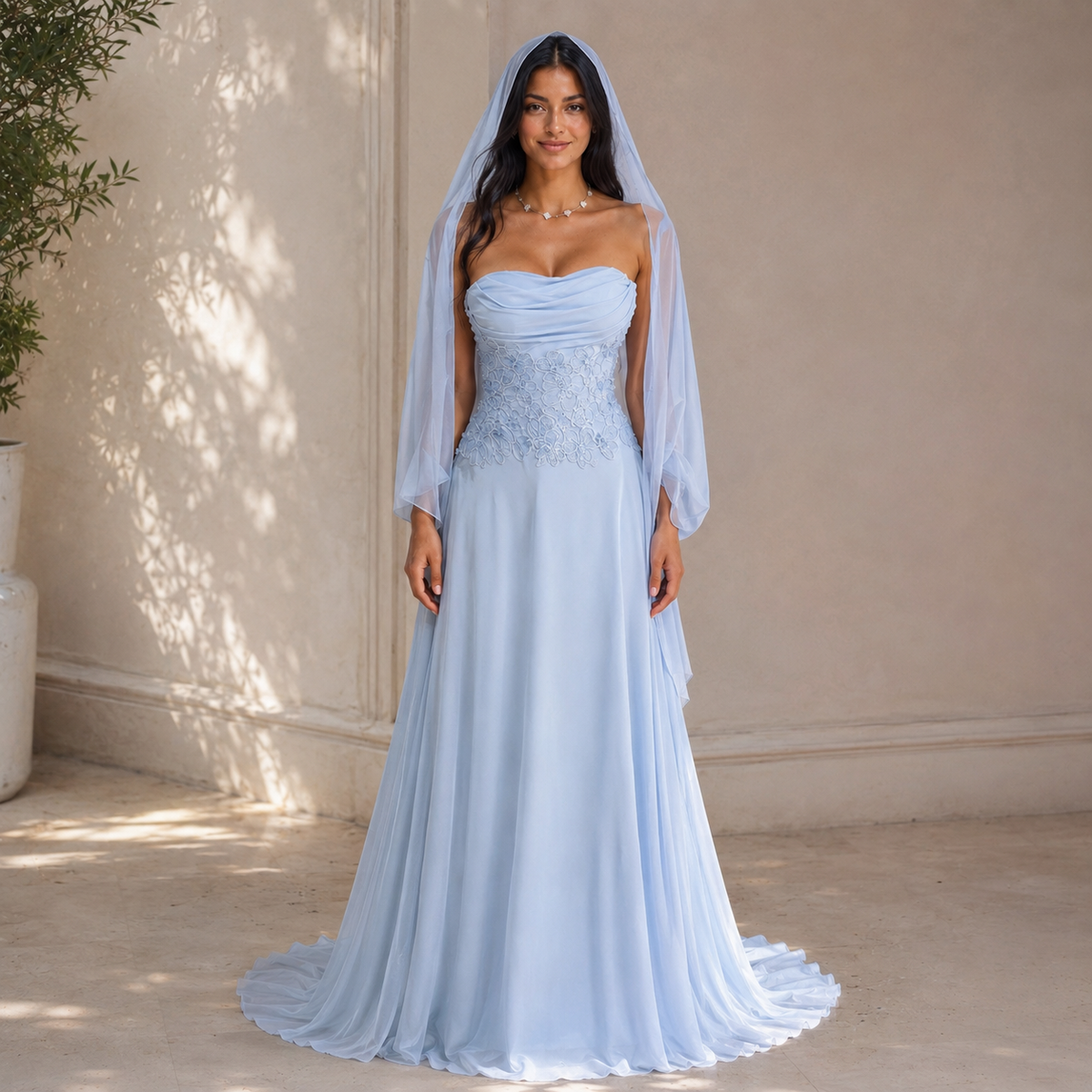 Celestia Gown | Glacier Blue