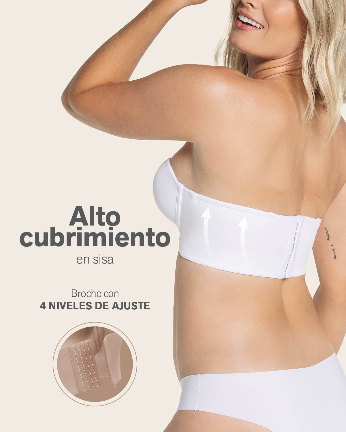 Sin tirantes bustier 360° de perfección
