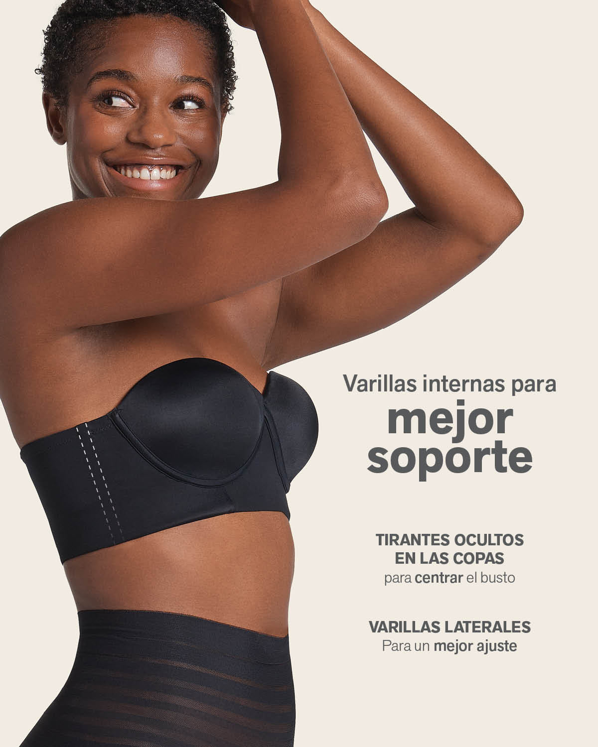Sin tirantes bustier 360° de perfección