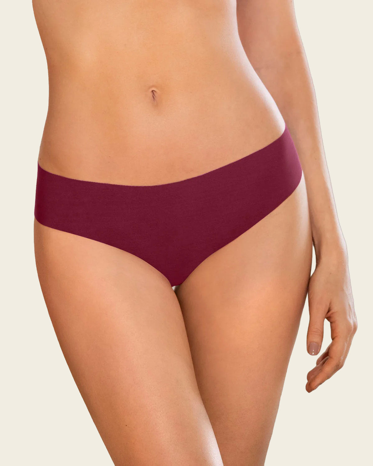 Braga tanga invisible ultraplana sin elásticos y de pocas costuras
