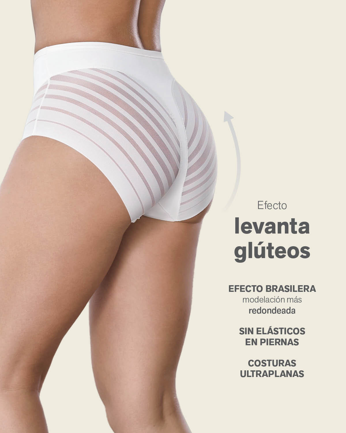 Braga faja clásica moldeadora de abdomen y bandas en tul