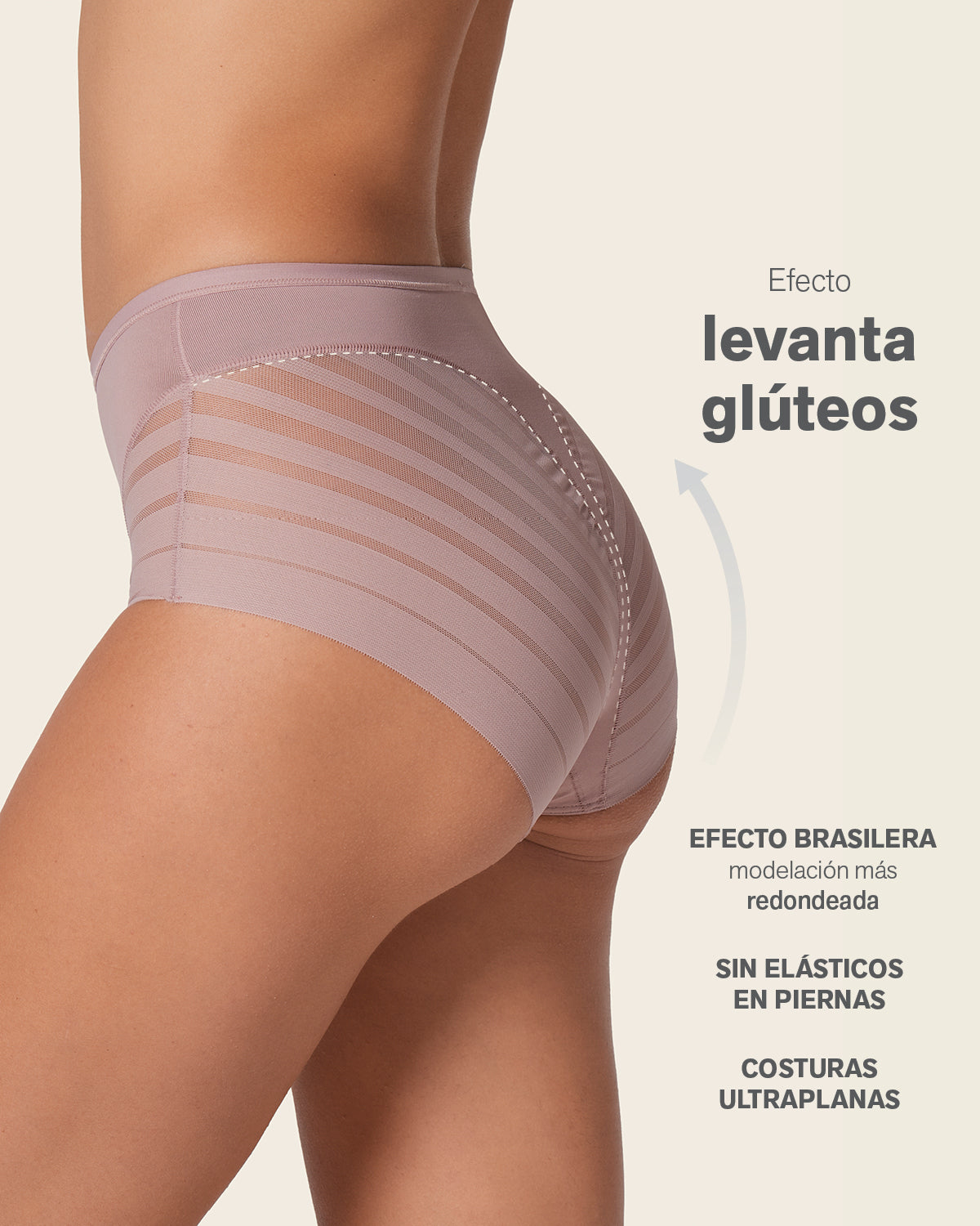 Braga faja clásica moldeadora de abdomen y bandas en tul