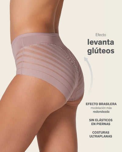 Braga faja clásica moldeadora de abdomen y bandas en tul