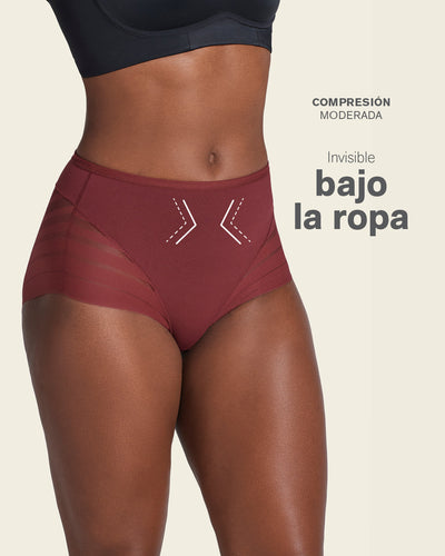 Braga faja clásica moldeadora de abdomen y bandas en tul