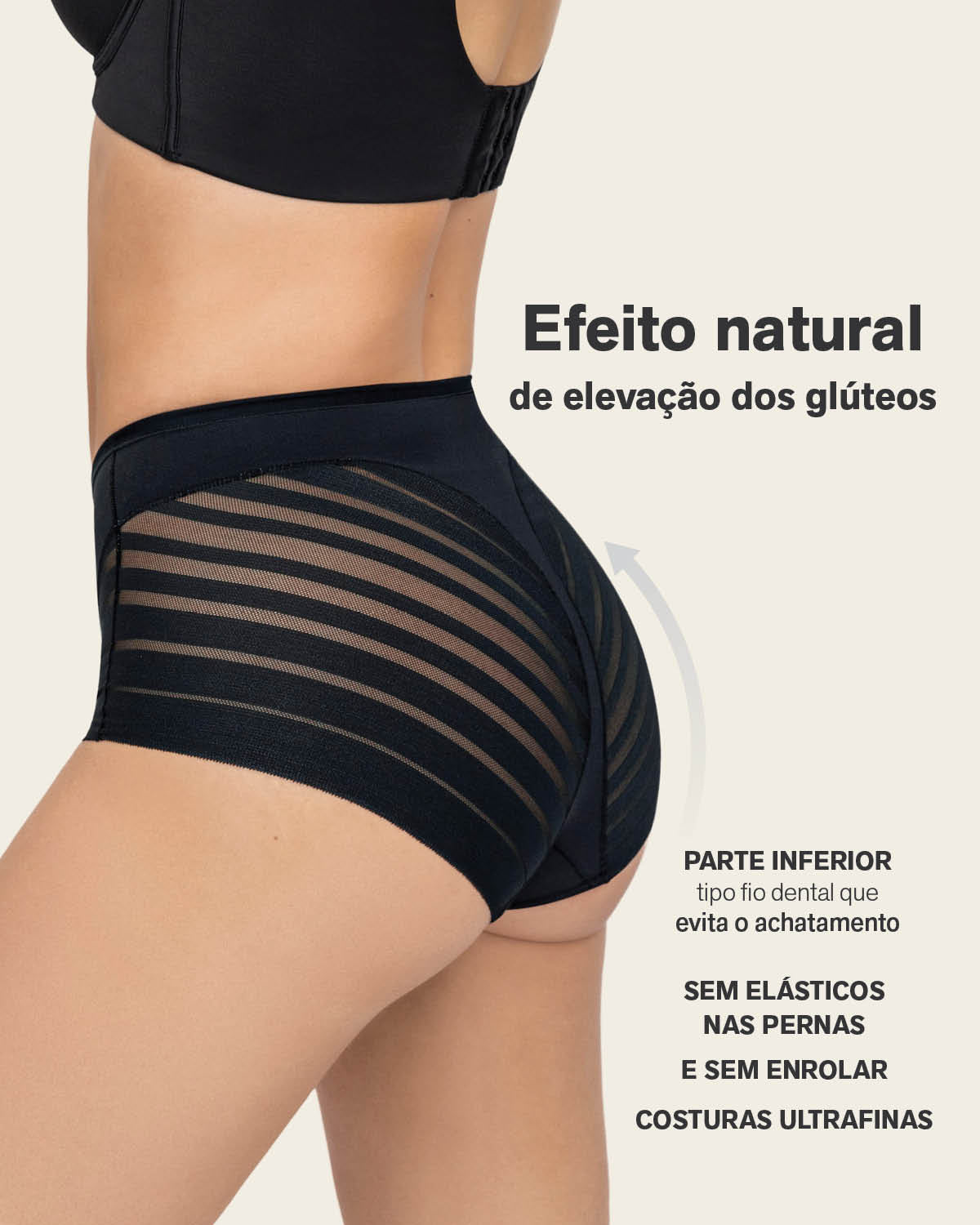 Braga faja clásica moldeadora de abdomen y bandas en tul