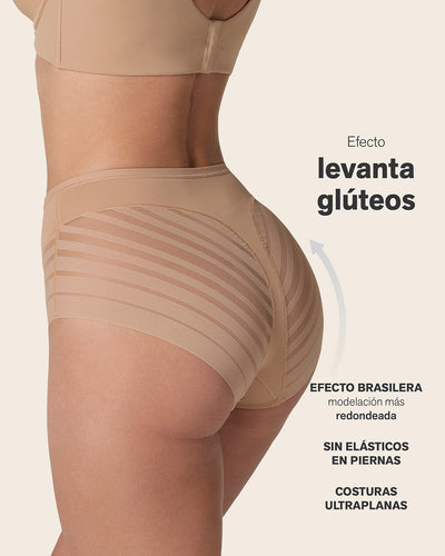 Braga faja clásica moldeadora de abdomen y bandas en tul