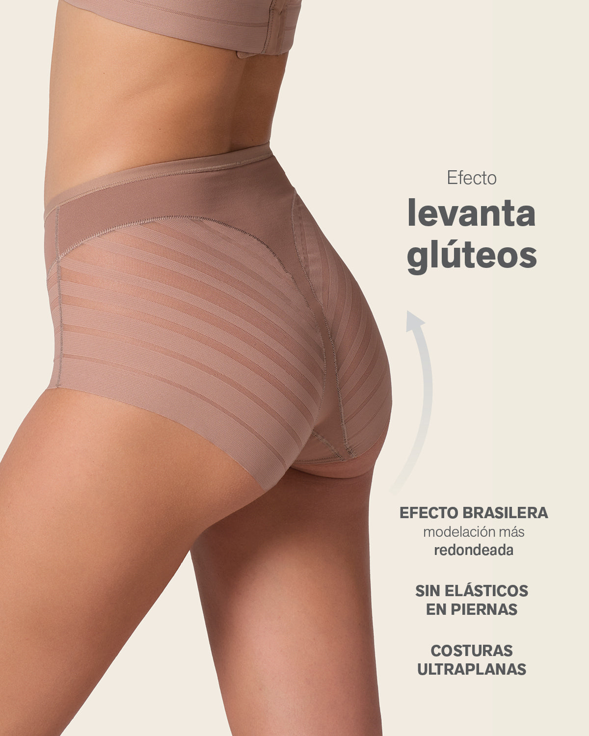 Braga faja clásica moldeadora de abdomen y bandas en tul