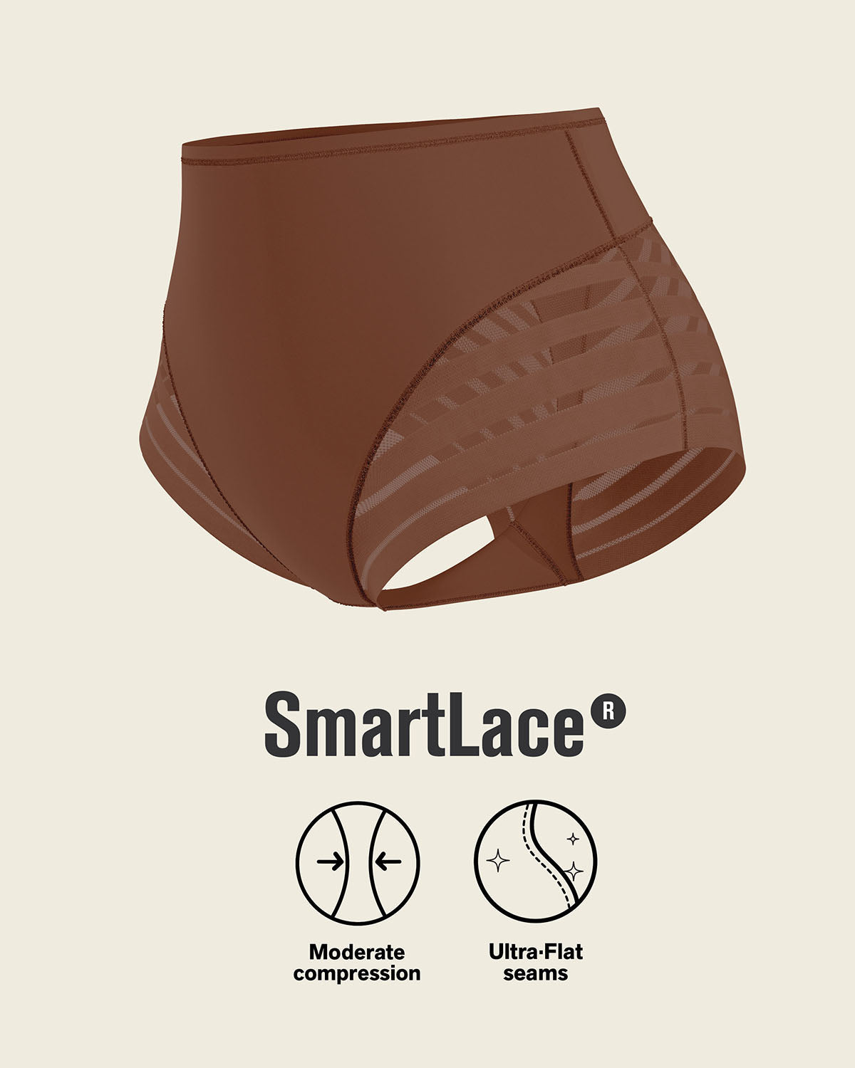 Braga faja clásica moldeadora de abdomen y bandas en tul