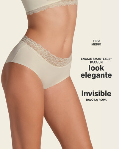 Braga hípster en tela ultraliviana con franja de encaje