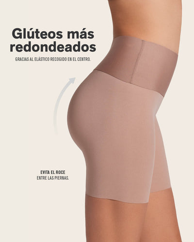 Short moldeador aspecto invisible con fajón antideslizante