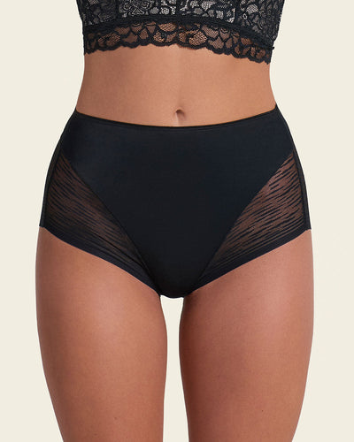 Braga faja clásica invisible con transparencias en glúteos y laterales
