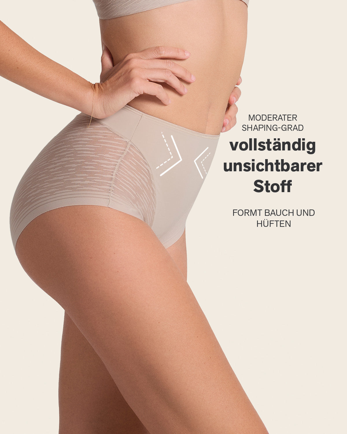 Braga faja clásica invisible con transparencias en glúteos y laterales