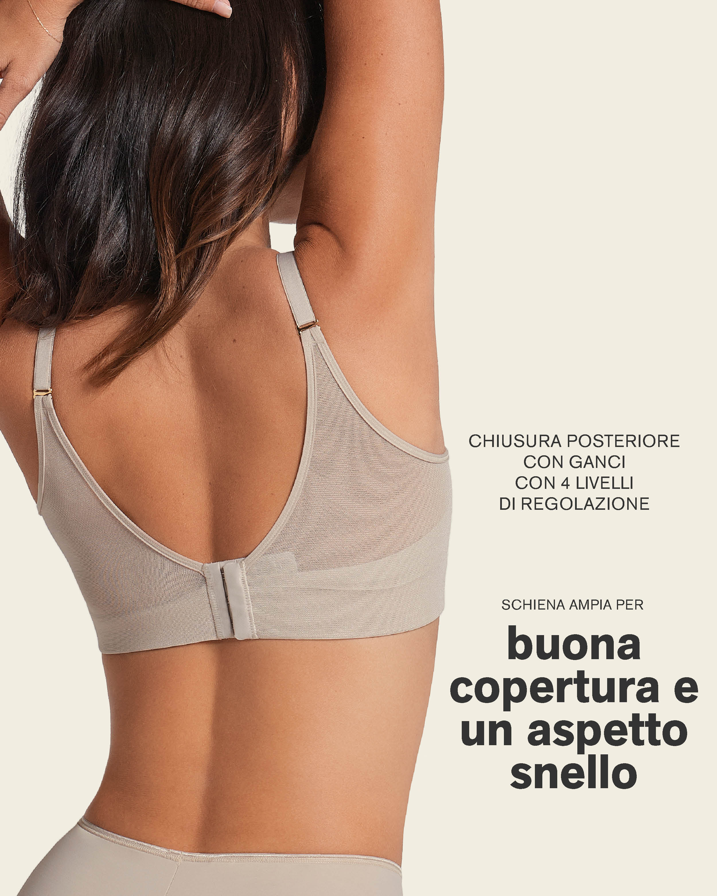 Sujetador triangular de push up alto y buen cubrimiento Memory Bustier