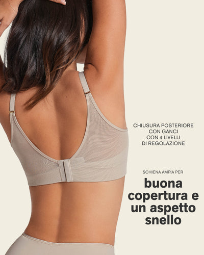 Sujetador triangular de push up alto y buen cubrimiento Memory Bustier