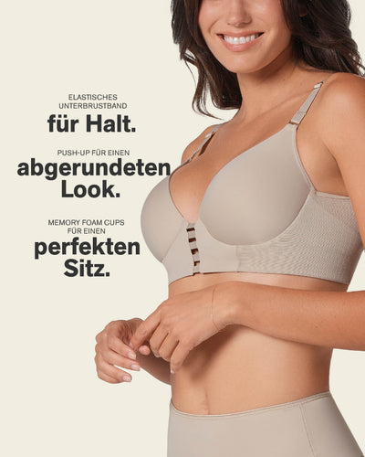 Sujetador triangular de push up alto y buen cubrimiento Memory Bustier