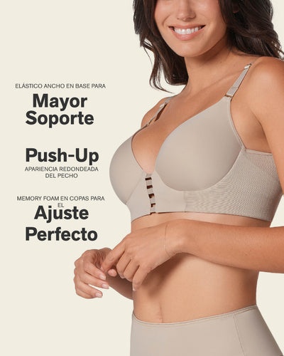 Sujetador triangular de push up alto y buen cubrimiento Memory Bustier