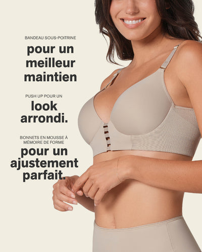 Sujetador triangular de push up alto y buen cubrimiento Memory Bustier