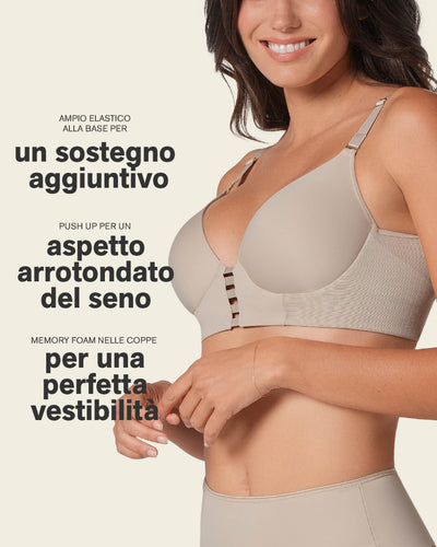 Sujetador triangular de push up alto y buen cubrimiento Memory Bustier