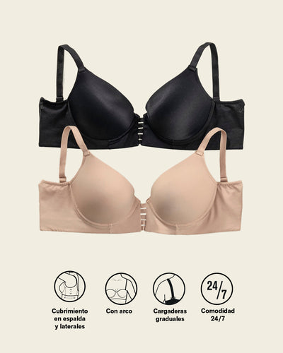 Sujetador triangular de push up alto y buen cubrimiento Memory Bustier