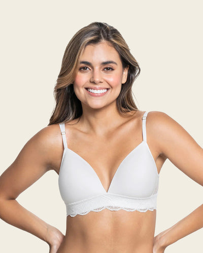Sujetador ultracómodo con encaje en la base y espalda Comfy Bra
