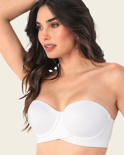 Sujetador sin tirantes ideal para pecho mediano y grande