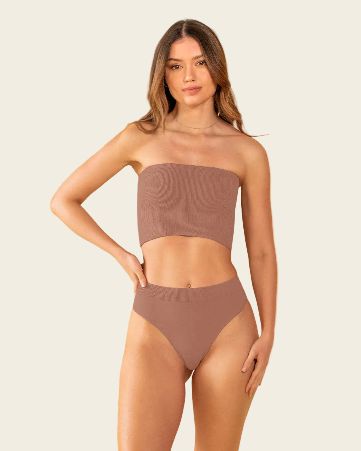 Top sin tirantes sin costuras