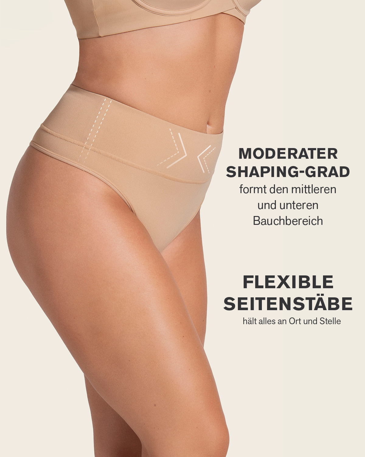 Tanga de moldeadora talle alto en SkinFuse