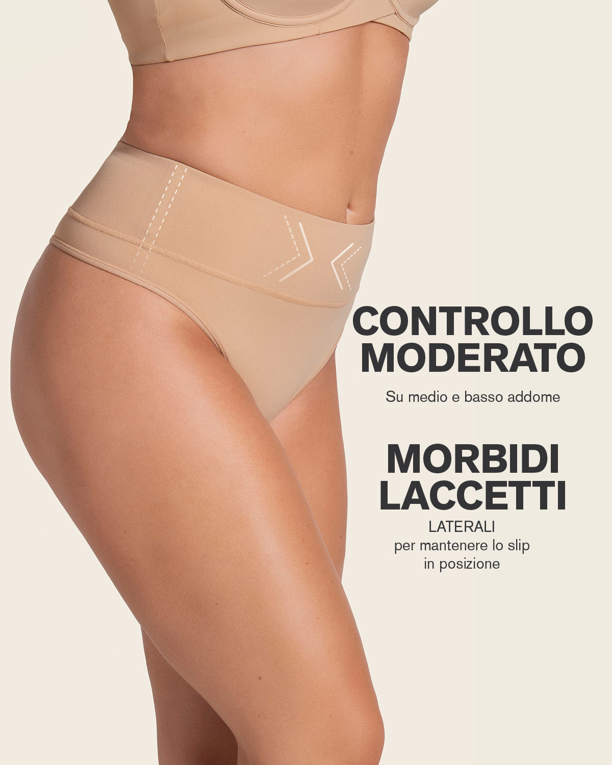 Tanga de moldeadora talle alto en SkinFuse
