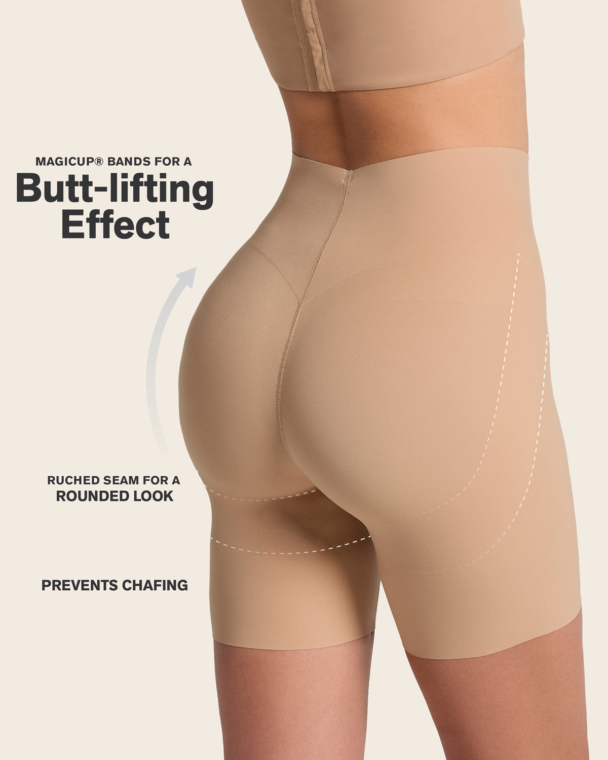 Short moldeador ultraplano efecto invisible