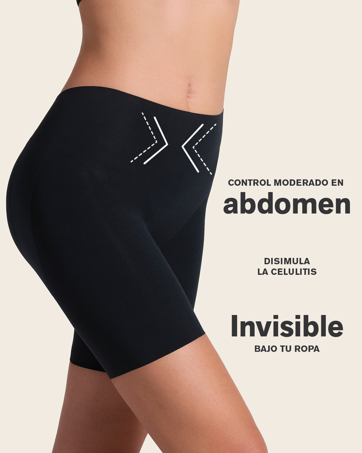 Short moldeador efecto invisible espalda en U