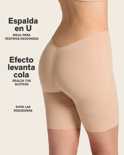 Short moldeador efecto invisible espalda en U