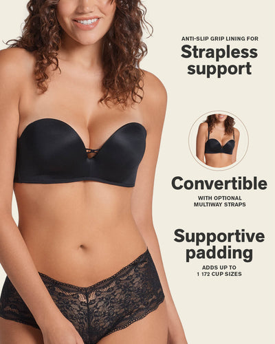 Sujetador WOW de triple push up ideal sin tirantes